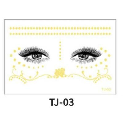 Golden Glow Eye Tattoo - TJ-03
