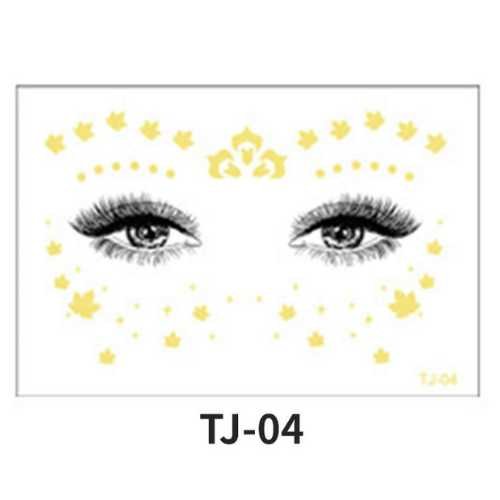 Golden Glow Eye Tattoo - TJ-04