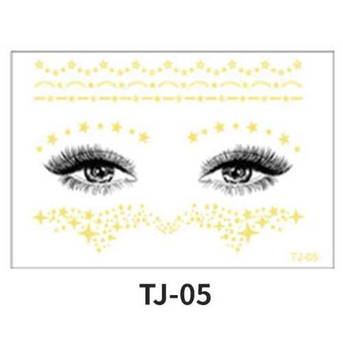 Golden Glow Eye Tattoo - TJ-05