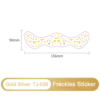 Gold & Silver Heart Freckles Sticker – Romantic Glow for a Sweet Look - TJ-036