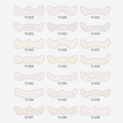 Silver Glow Freckles Sticker – Shimmering Temporary Face Tattoo  - TJ-020