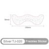 Silver Glow Freckles Sticker – Shimmering Temporary Face Tattoo - TJ-020