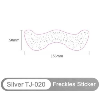 Silver Glow Freckles Sticker – Shimmering Temporary Face Tattoo - TJ-020
