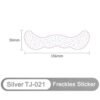Silver Glow Freckles Sticker – Shimmering Temporary Face Tattoo - TJ-021