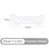 Silver Glow Freckles Sticker – Shimmering Temporary Face Tattoo - TJ-022