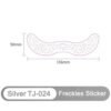 Silver Glow Freckles Sticker – Radiant Temporary Beauty Mark - TJ-024