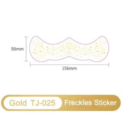 Silver Glow Freckles Sticker – Radiant Temporary Beauty Mark - TJ-025