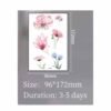 Wild Bloom – Watercolor Floral Tattoo Stickers - SC-009