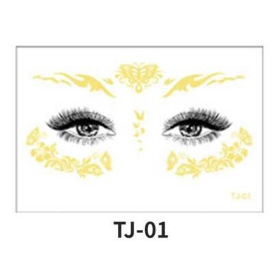 Golden Glow Eye Tattoo - TJ-01