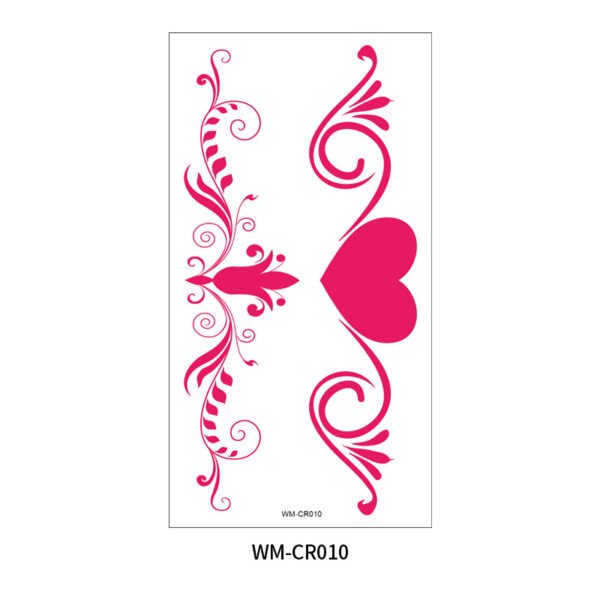 Heart & Lace Waist Tattoo Sticker – WM-CR010