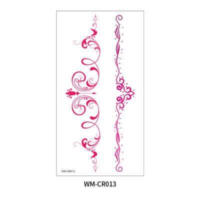 Elegant Swirl Waist Tattoo Sticker – WM-CR013