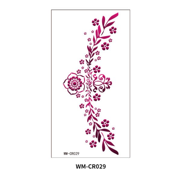 Floral Whispers Waist Tattoo Sticker – WM-CR029