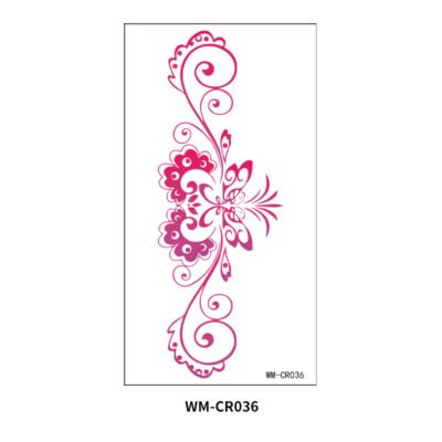 Floral Elegance Waist Tattoo Sticker – WM-CR036