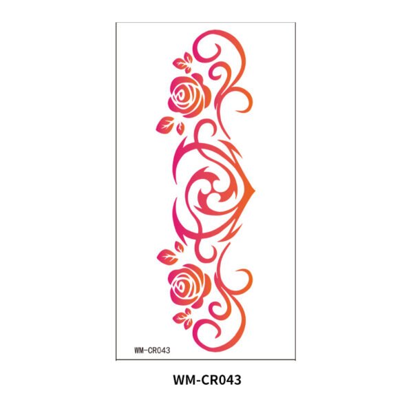 Rose Embrace Waist Tattoo Sticker – WM-CR043
