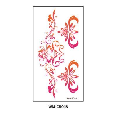 Floral Flame Waist Tattoo Sticker– WM-CR048