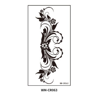 Midnight Bloom Waist Tattoo Sticker– WM-CR063