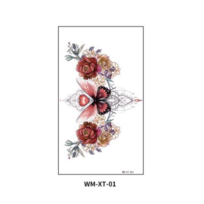 Ethereal Bloom Butterfly Breast Tattoo Sticker – WM-XT-01