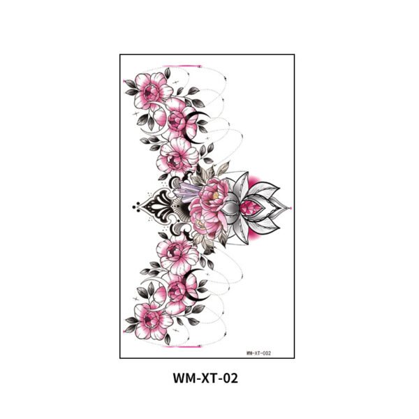 Floral Goddess Breast Tattoo Sticker – WM-XT-02