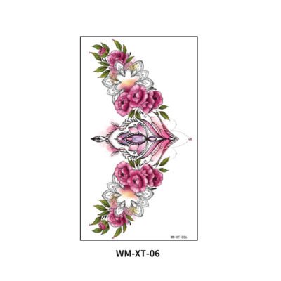 Ethereal Rose Breast Tattoo Sticker – WM-XT-06