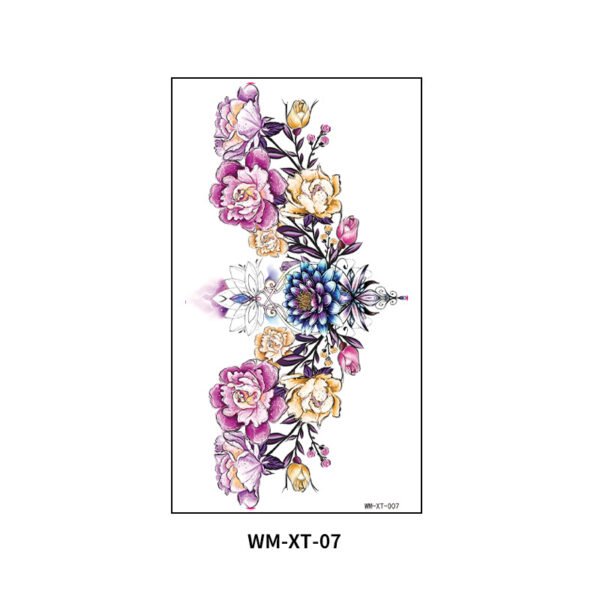 Blossom Radiance Breast Tattoo Sticker – WM-XT-07