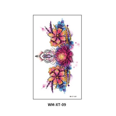 Bohemian Bloom Breast Tattoo Sticker – WM-XT-09