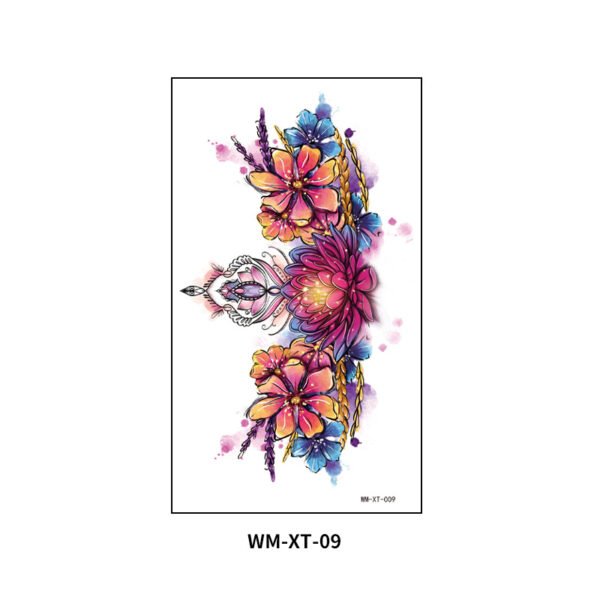 Bohemian Bloom Breast Tattoo Sticker – WM-XT-09
