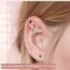 Celestial Ear Tattoo Stickers  - WS-F082