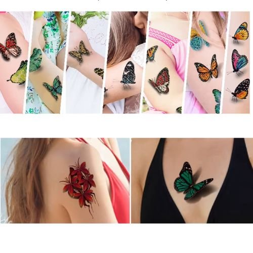 Butterfly Fantasy Tattoo Stickers  - WS-E052