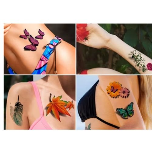 Butterfly Fantasy Tattoo Stickers  - WS-E052
