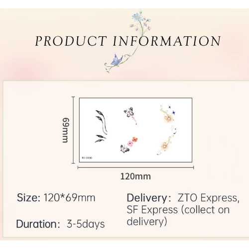 Celestial Ear Tattoo Stickers  - WS-F082
