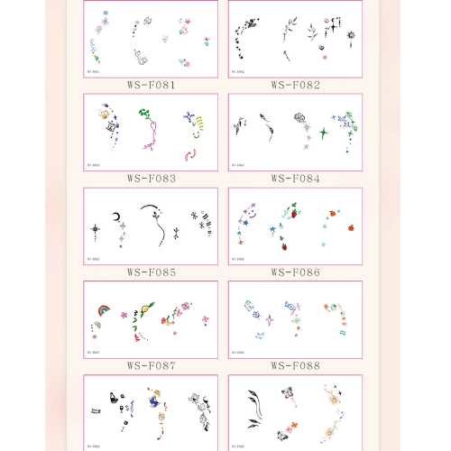 Celestial Ear Tattoo Stickers  - WS-F082