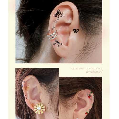 Celestial Ear Tattoo Stickers  - WS-F082