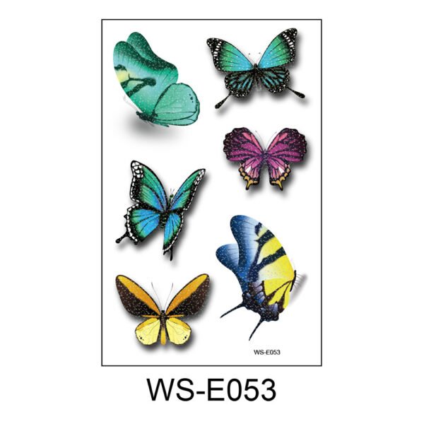 Mystic Butterfly Tattoo Stickers - WS-E053