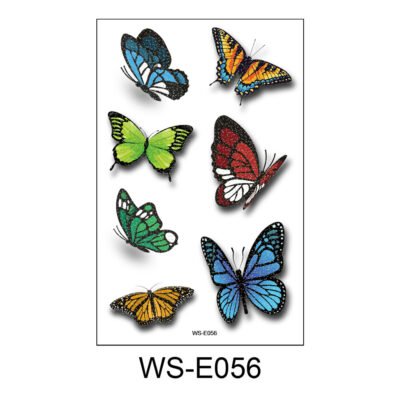 Radiant Butterfly Tattoo Stickers - WS-E056