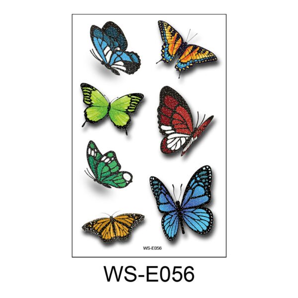 Radiant Butterfly Tattoo Stickers - WS-E056