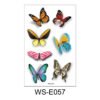 Enchanted Butterfly Tattoo Stickers - WS-E057