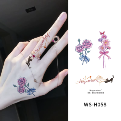 Starlit Whispers Tattoo Stickers - WS-H058