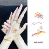 Firework Bloom Tattoo Stickers - WS-H060