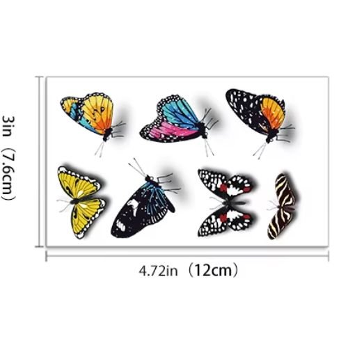 Butterfly Fantasy Tattoo Stickers  - WS-E052