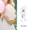 Mystic Bloom Tattoo Sticker  - WS-H045