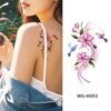 Hummingbird Blossom Tattoo Sticker- WS-H053