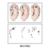 Celestial Ear Tattoo Stickers (WS-F082) - WS-F082