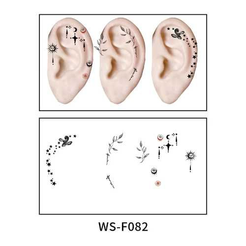 Celestial Ear Tattoo Stickers (WS-F082) - WS-F082