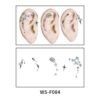 Nature & Stars Ear Tattoo Stickers- WS-F084