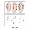 Playful Fruits & Stars Ear Tattoo Stickers- WS-F086