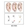 Butterfly Blossoms Ear Tattoo Stickers- WS-F090