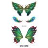 Majestic Peacock Butterfly Tattoo Stickers - WS-C258