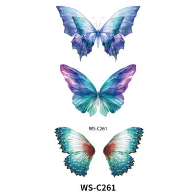 Cosmic Butterfly Tattoo Stickers - WS-C261
