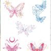 Waterless Temporary Tattoos | DreamFlutters – Whimsical Butterfly Tattoo Set (PP-008)