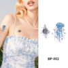 Waterless Temporary Tattoos| CosmoDrift – Jellyfish & Galaxy Tattoo Duo (BP-002)